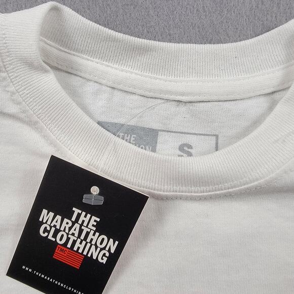 The Marathon Clothing Shirt Mens Small White Crenshaw Script Tee TMC Graphic - Picture 3 of 8